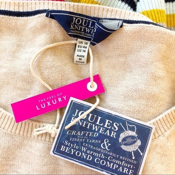 JOULES NWT Asha Rainbow Stripe Pullover Sweater Size 14 in Rainbow Heather - Picture 14 of 15